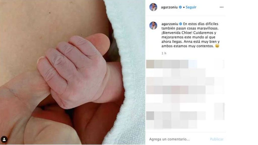 Alberto Garzón presenta a su segunda hija