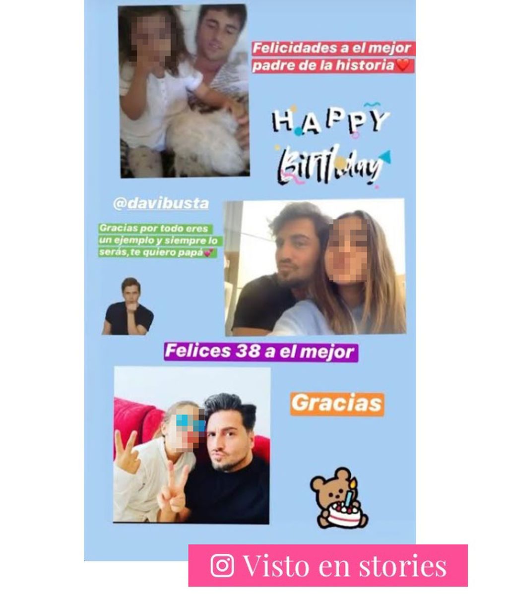 Daniella Bustamente felicita a su padre