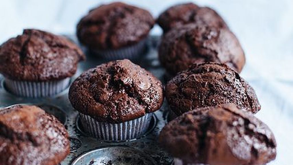 Muffins de chocolate.