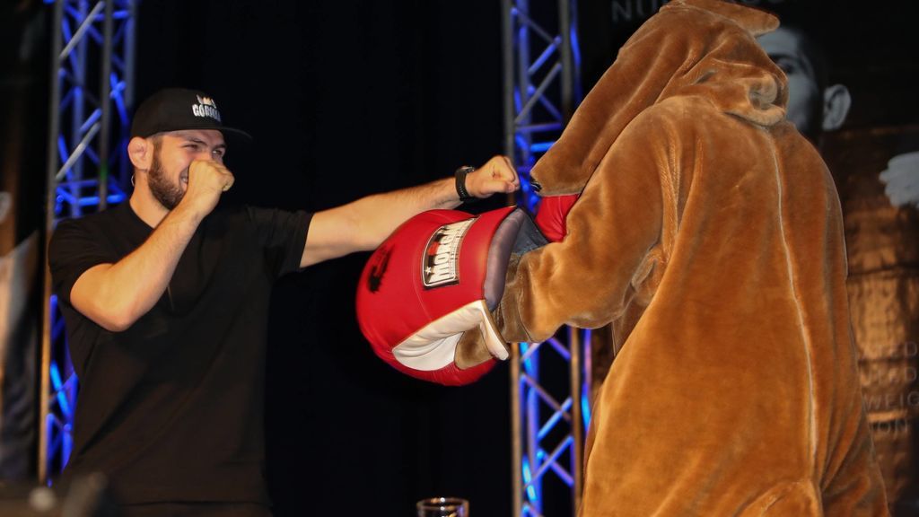 Khabib Nurmagomedov en un evento