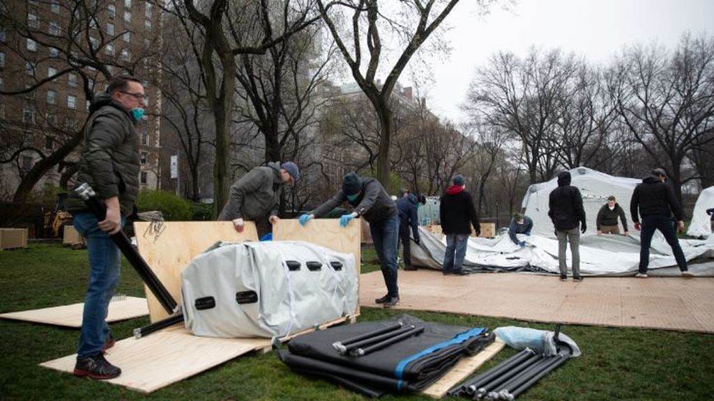 Hospital de campaña en Central Park