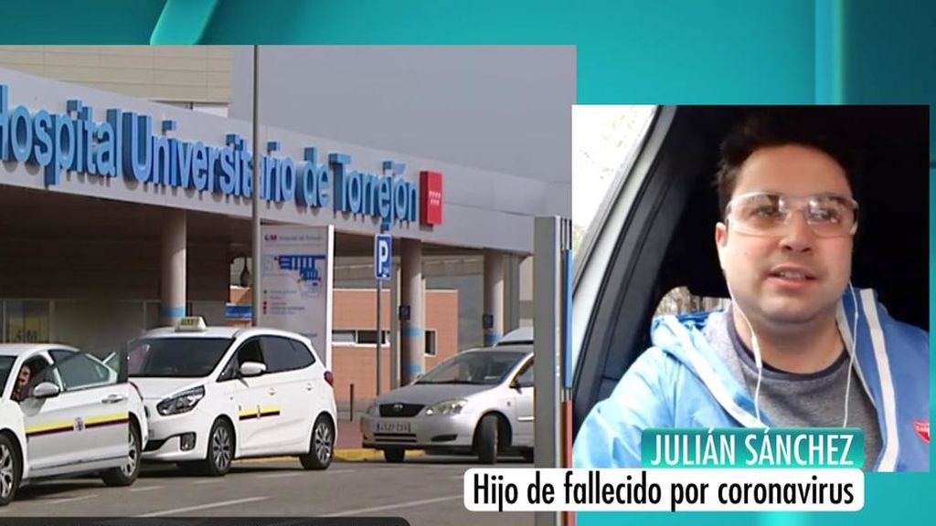 Julián Sánchez: "Mi padre ingresó por una fisura de cadera y ha muerto solo por coronavirus"