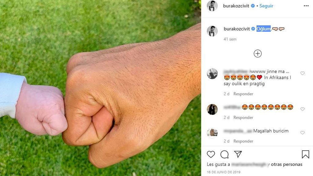 Burak Özçivit y su hijo