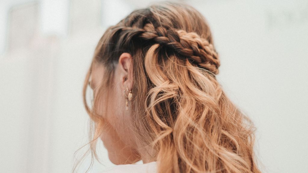 semirrecogido con trenzas