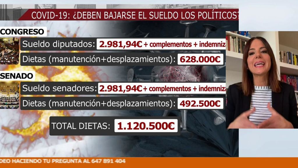 Lo que cobran los políticos en dietas y desplazamientos.