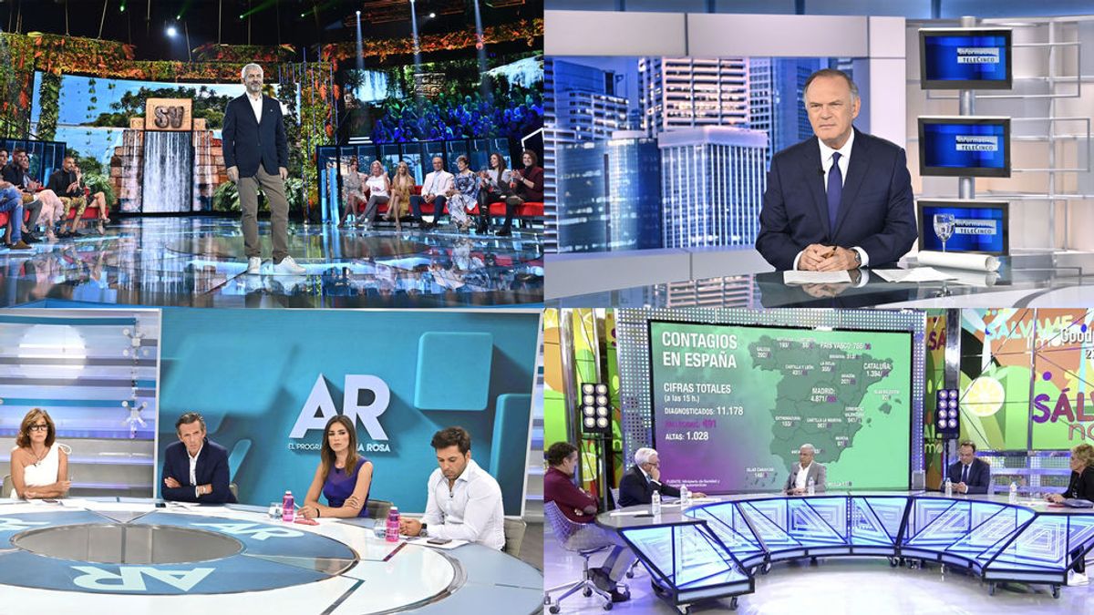 Telecinco lidera marzo y registra un incremento en su consumo de más de un 20% sobre marzo de 2019