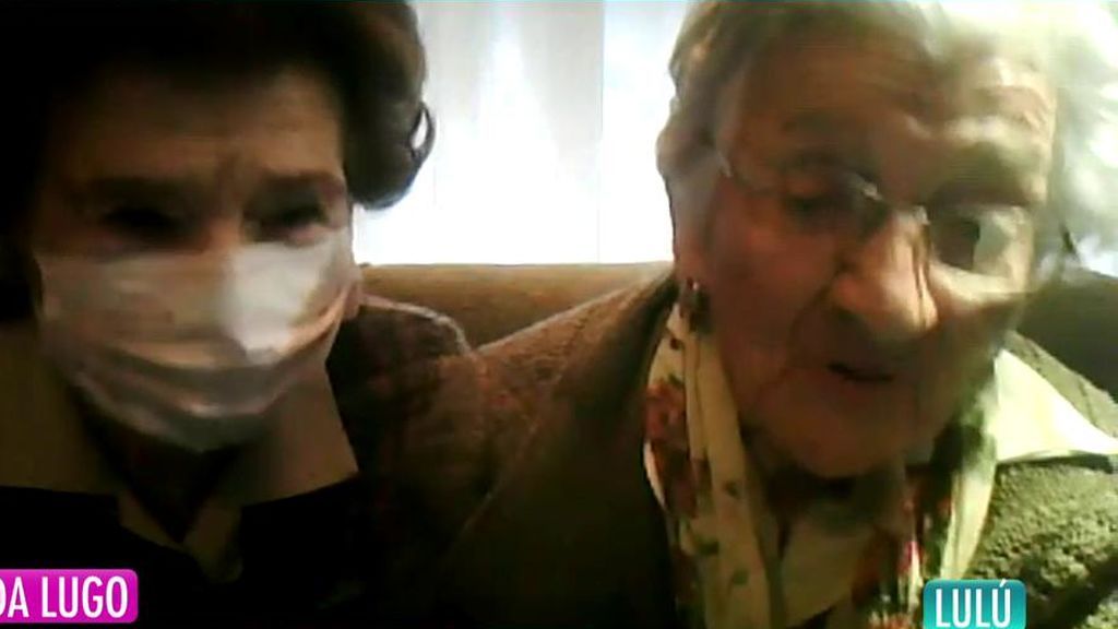 Lulú, la anciana de 110 años, anima a todos los que están confinados: "Arriba"
