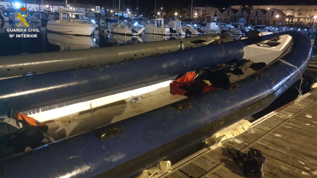 Una narcolancha intervenida en Huelva