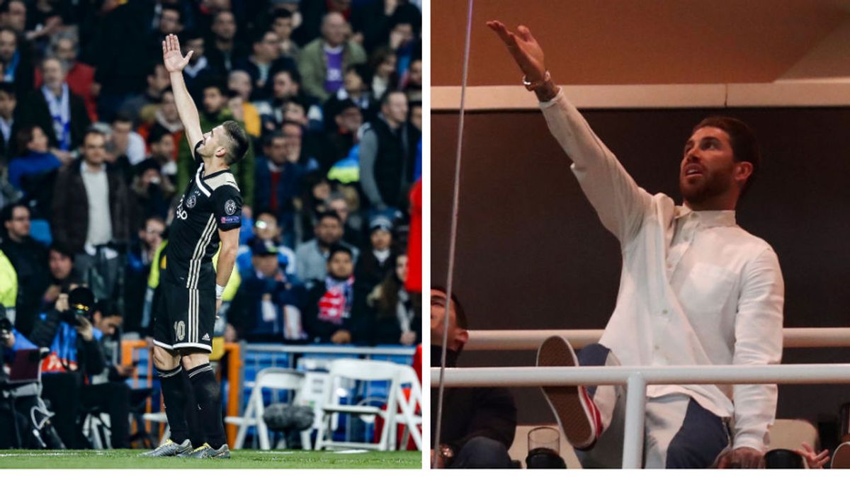 El zasca de Sergio Ramos al Ajax: lo vacilan con una imagen en el palco el día de la derrota, y él contesta con sus cuatro Champions