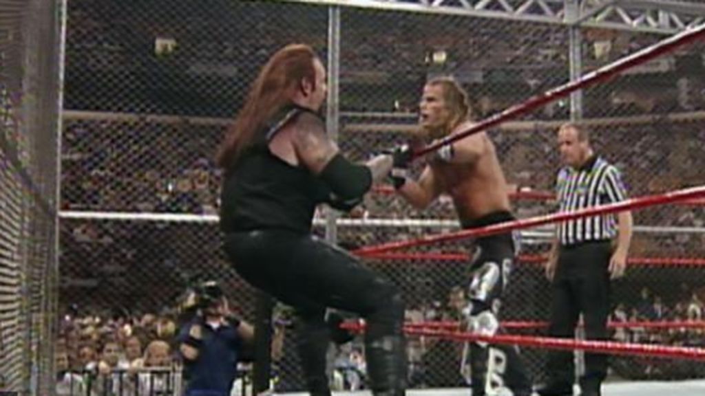 HBK y Undertaker en el Hell in a Cell de 1997.
