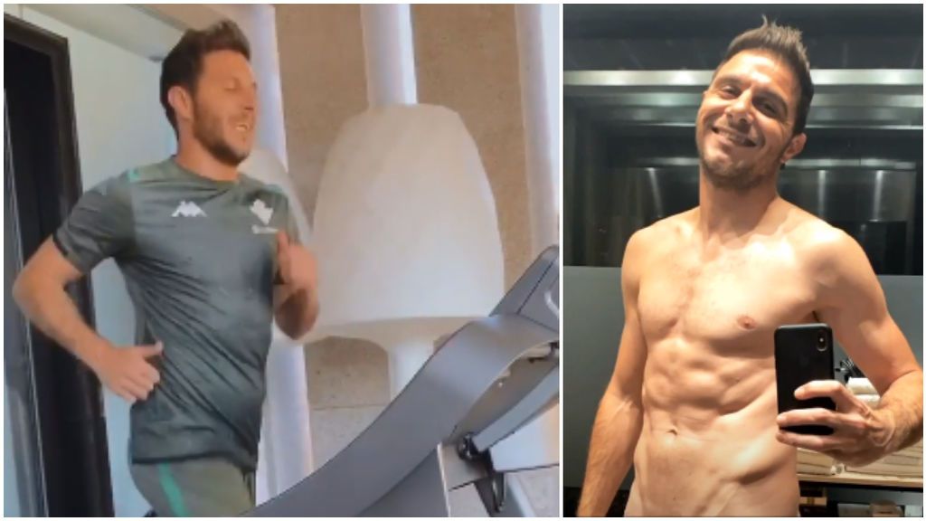 Joaquin entrena y luce cuerpazo a sus 38 años.