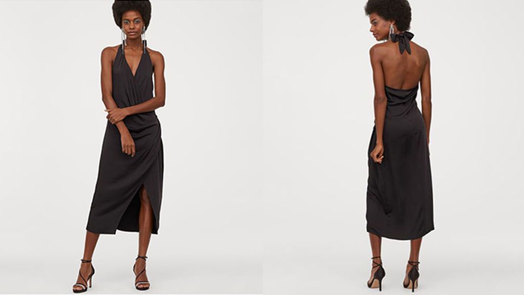 Vestido cruzado de H&M