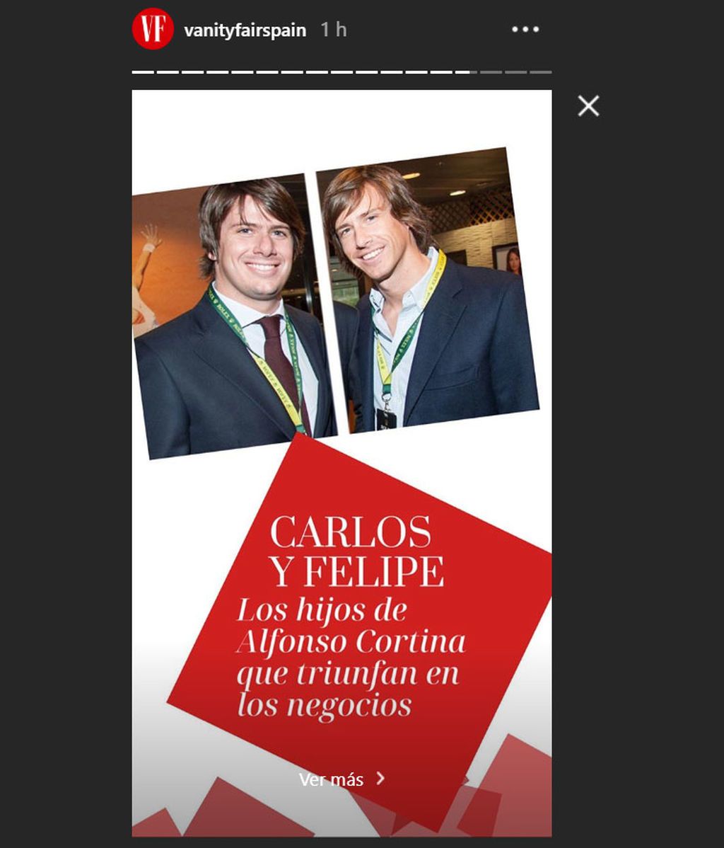 Instagram Stories de la revista Vanity Fair