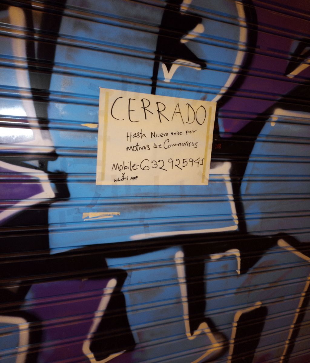 Comercios cerrados en Bravo Murillo