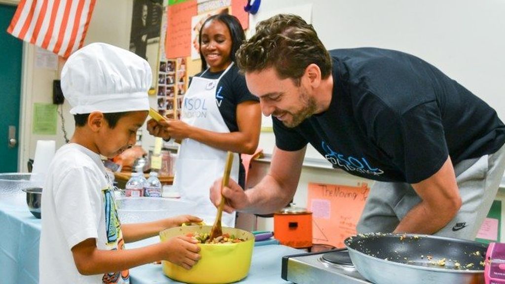 Gasol en la cocina