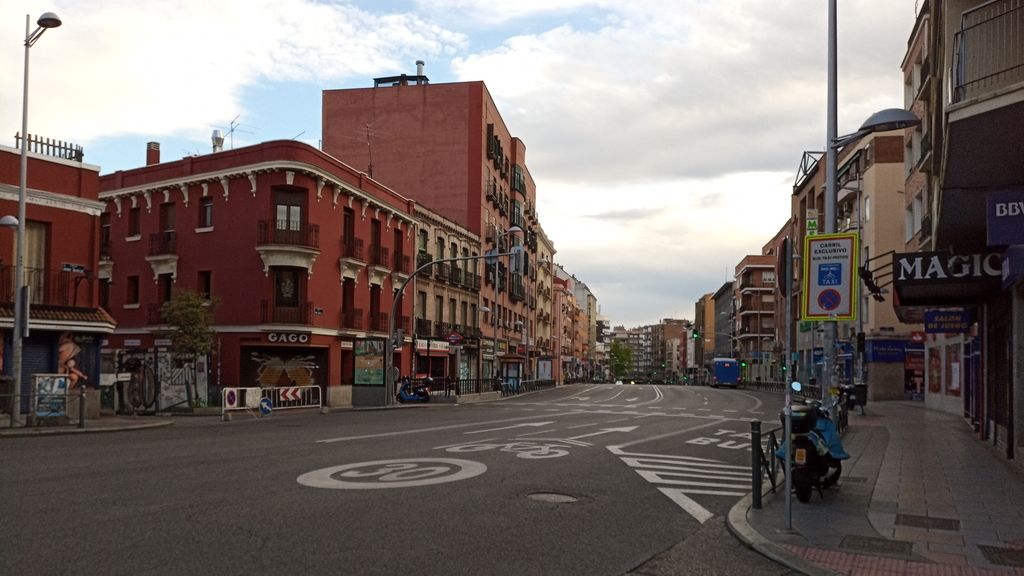 Bravo Murillo, completamente vacío