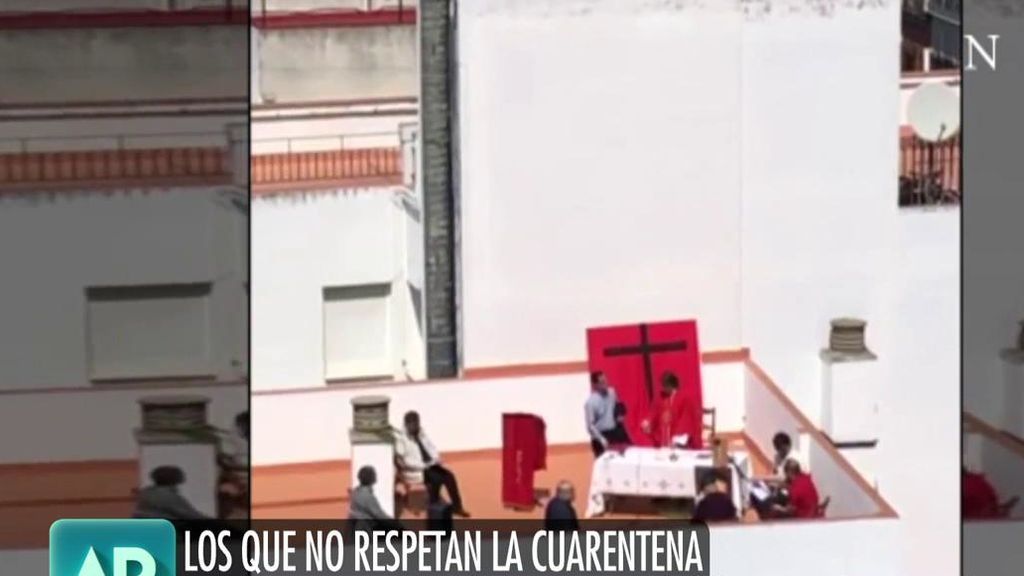 Siguen los comportamientos incívicos: una misa en Sevilla, una procesión en Jaén y un botellón en un remolque