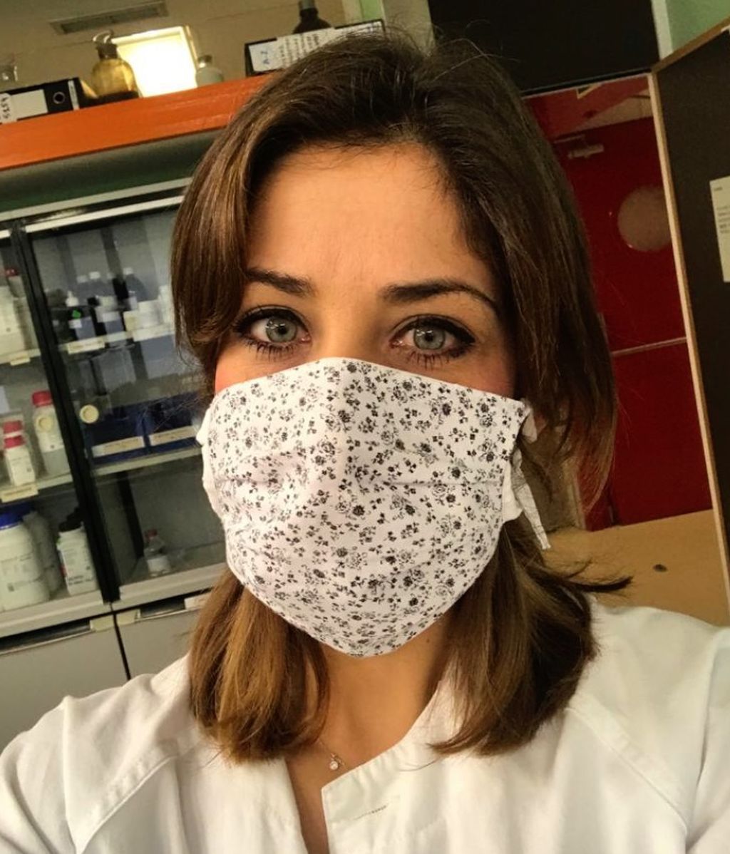 María José Zambrano en su puesto de trabajo