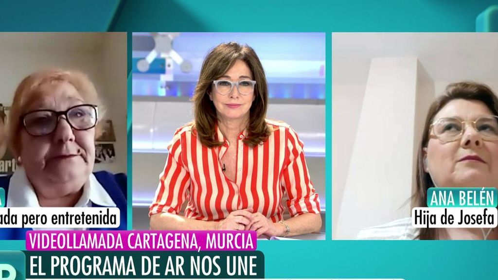 Ana Belén sorprende a su madre Josefa en 'El programa de Ana Rosa'