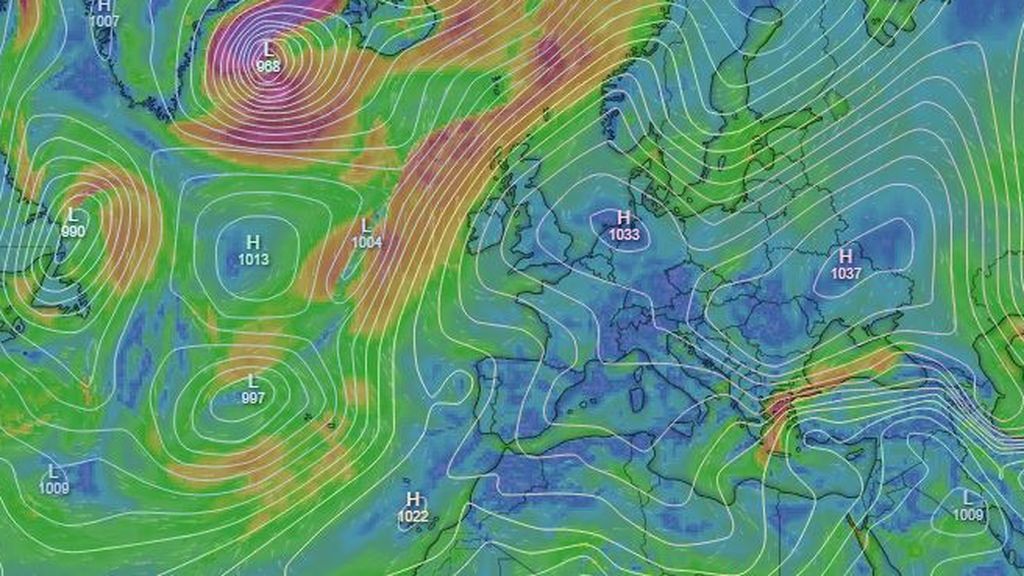 presoin y viento martes windy