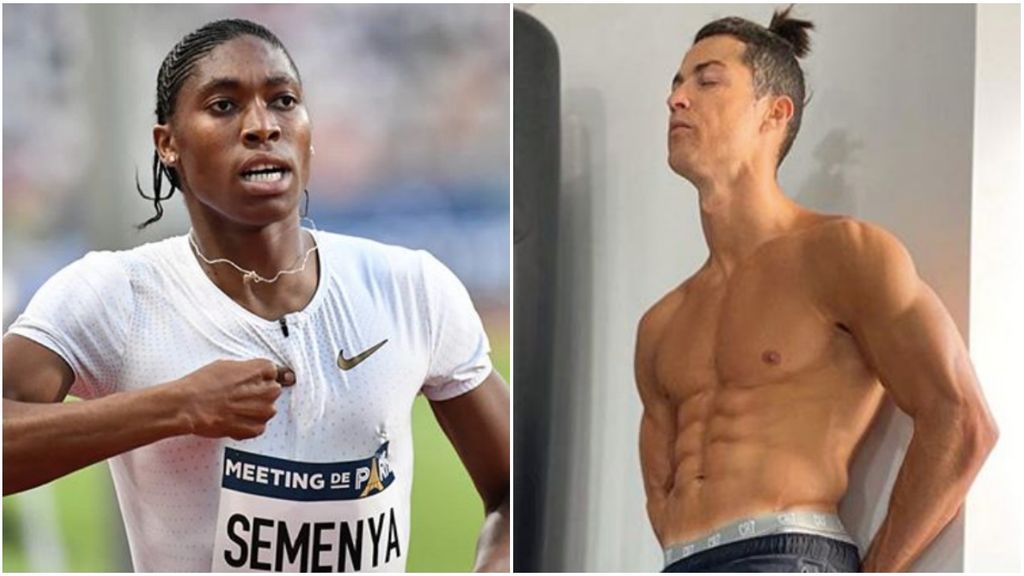 La atleta Caster Semenya supera a Cristiano Ronaldo en su reto de abdominales: “Él hizo lo que pudo”