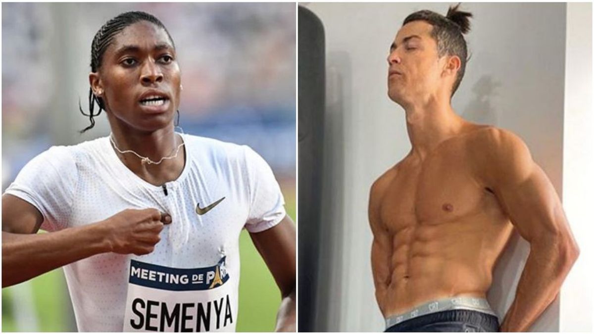 La atleta Caster Semenya supera a Cristiano Ronaldo en su reto de abdominales: “Él hizo lo que pudo”