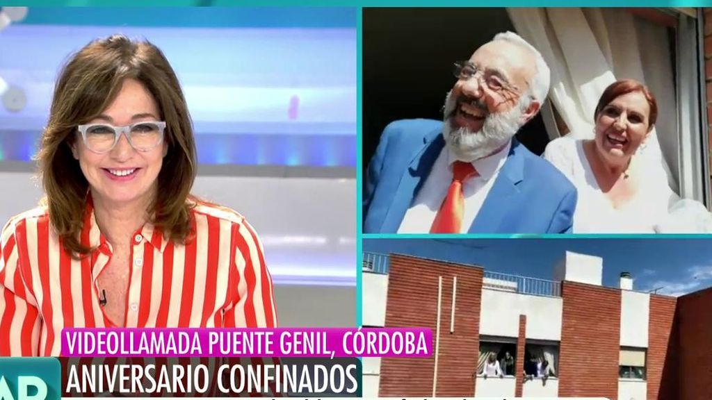 Rafael y Loli celebran por todo lo alto de nuevo su aniversario: vestidos de novios, con marcha nupcial y arroz