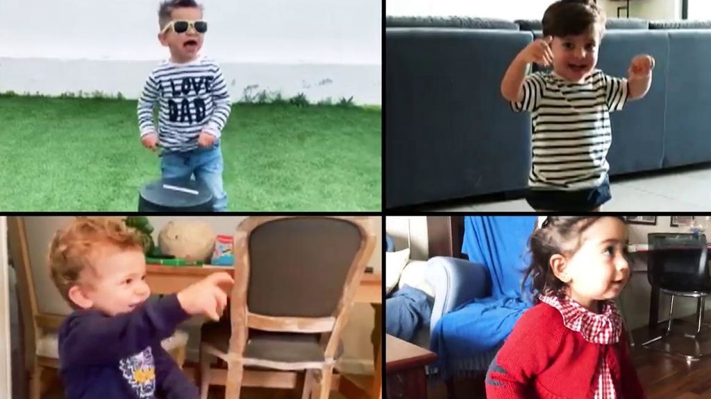 Los más pequeños de Ana Rosa se animan a cantar 'Resistiré' desde sus casas Los más pequeños de Ana Rosa se animan a cantar 'Resistiré' desde sus casas