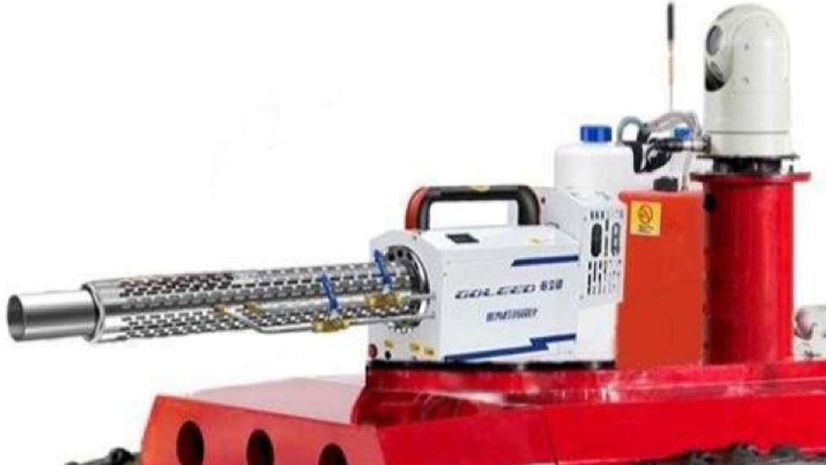 Un robot 'coronatanque' capaz de desinfectar hasta 36.000 metros cuadrados de hospital a la hora Un robot 'coronatanque' capaz de desinfectar hasta 36.000 metros cuadrados de hospital a la hora
