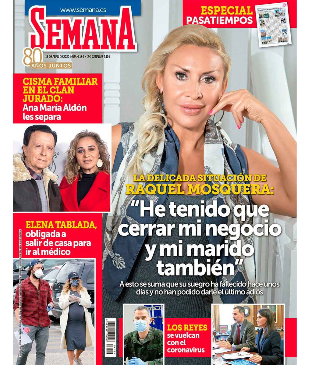 Raquel Mosquera en la portada de la revista 'Semana'