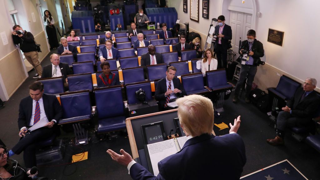 Donald Trump sobre la "reapertura" de EEUU: "Es la decisión más importante de mi vida" Donald Trump sobre la "reapertura" de EEUU: "Es la decisión más importante de mi vida"