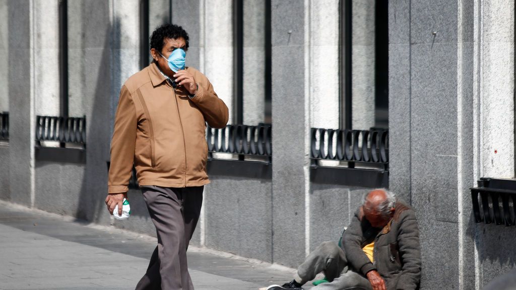 Imagen de una calle de Madrid durante la epidemia de coronavirus Imagen de una calle de Madrid durante la epidemia de coronavirus