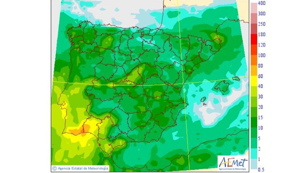 lluvias martes