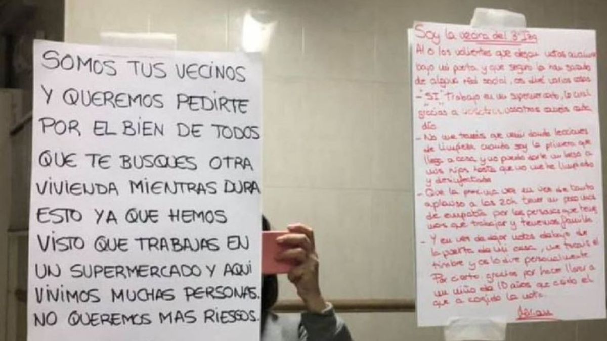 La empleada de supermercado a la que los vecinos pidieron dejar el edificio: "Menos aplausos y más empatía" La empleada de supermercado a la que los vecinos pidieron dejar el edificio: "Menos aplausos y más empatía"