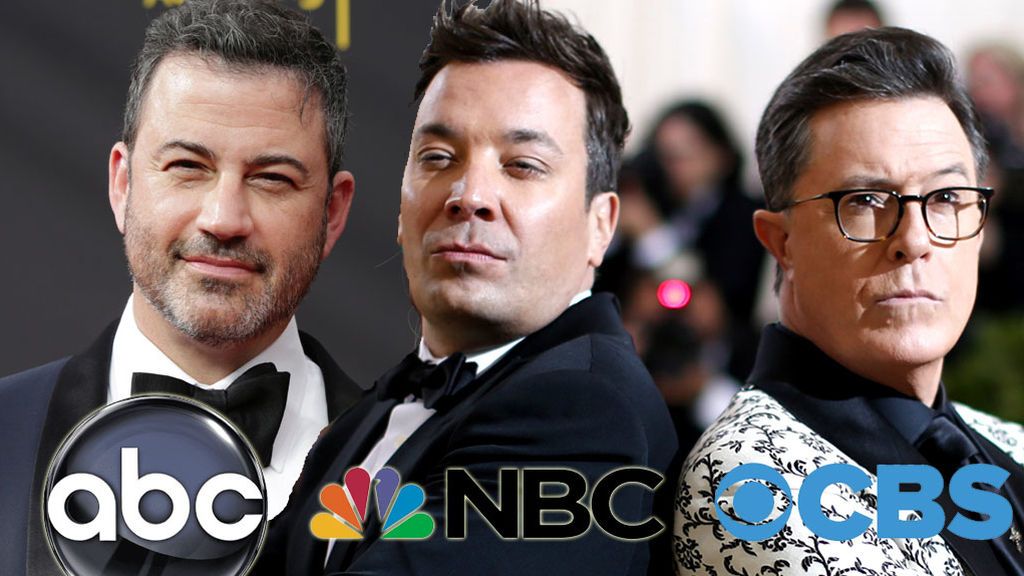Jimmy Kimmel (ABC), Jimmy Fallon (NBC) y Stephen Colbert (CBS), presentadores de 'One World: Together At Home'