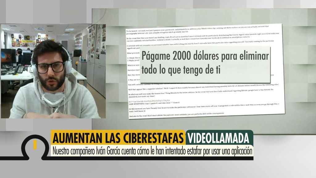 Ciberestafas durante el confinamiento: intentan extorsionar a Iván García, redactor de YEM