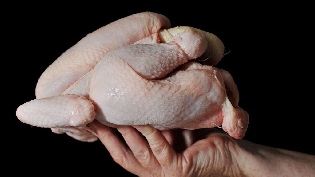 pollo entero crudo