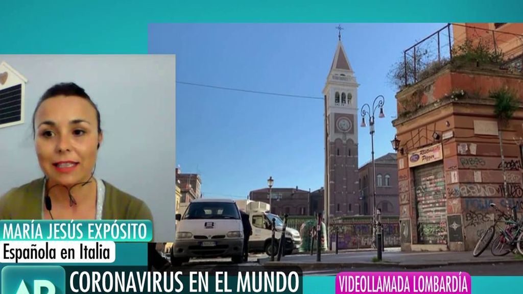 María Jesús reside en Lombardía: "Aquí la gente está muy desilusionada con la Unión Europea"