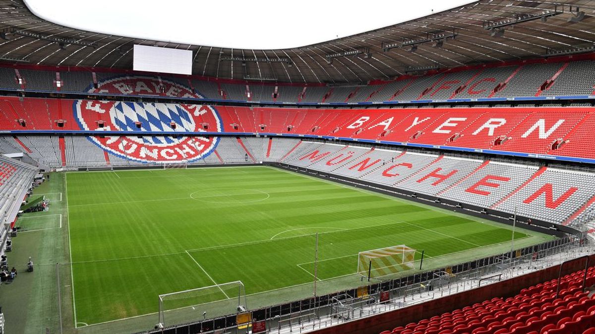 El estadio del Bayern, sin publico