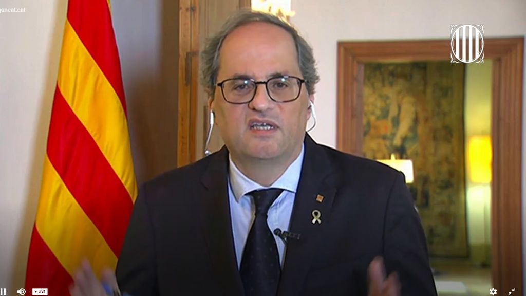 Torra defiende la salida de los presos del 1-O para trabajar durante el confinamiento Torra defiende la salida de los presos del 1-O para trabajar durante el confinamiento