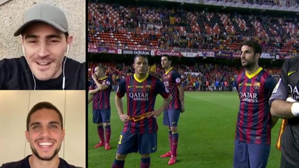 Casillas y Bartra recuerdan la final de Copa y la carrera de Bale en una videollamada: “Venga, ¡eres muy bueno!”
