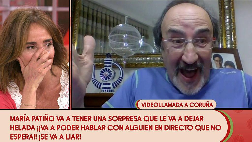 La sorpresa del padrino de María Patiño