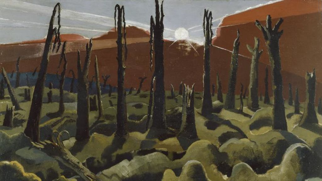 Paul Nash, ‘Estamos construyendo un nuevo mundo’, 1918