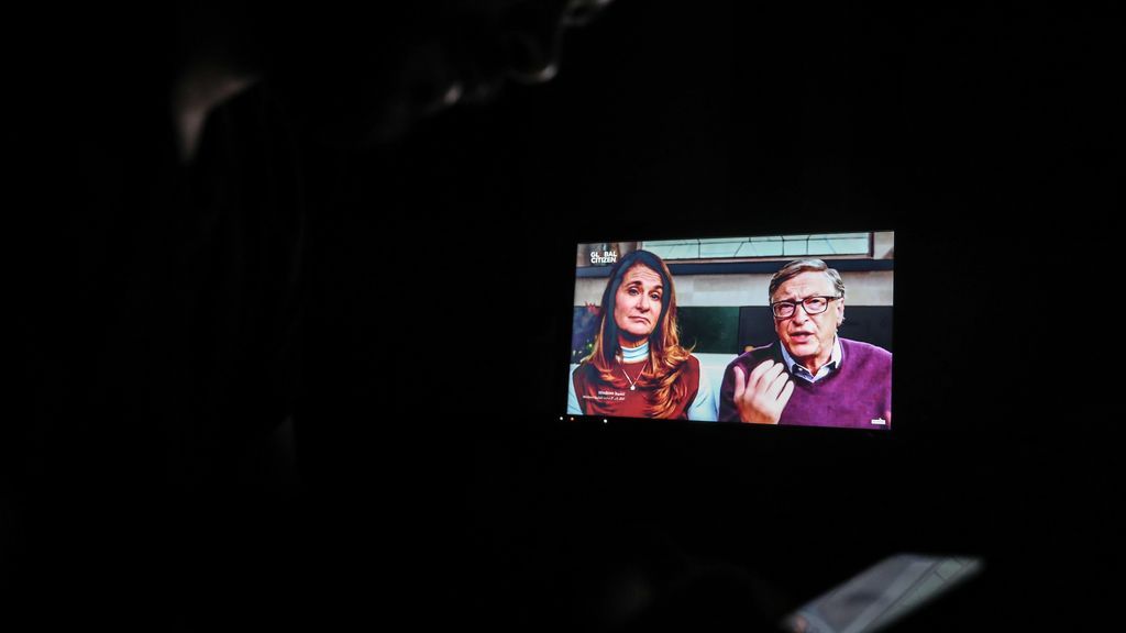 Bill Gates y Melinda Gates en el concierto 'One World: Together At Home'