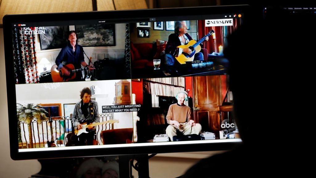 The Rolling Stones en el concierto 'One World: Together At Home'
