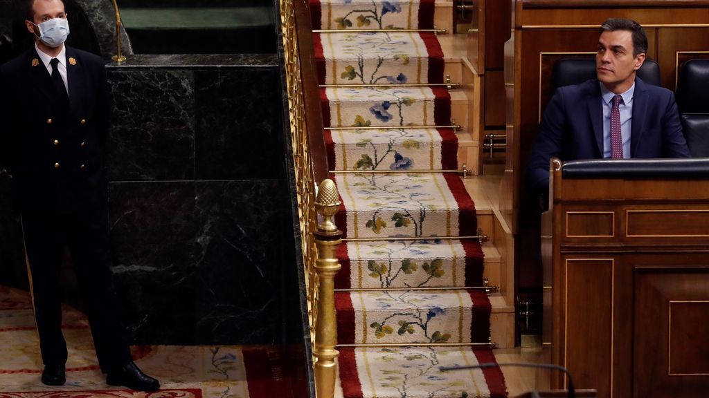 Sánchez, en su ultima comparecencia en el Congreso