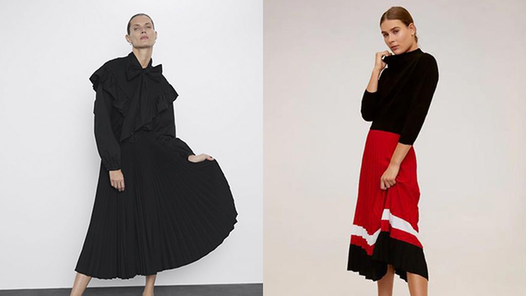 Faldas de Zara y Mango