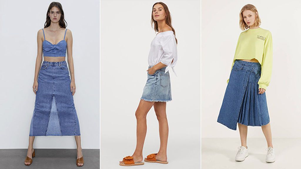 Faldas de Zara, H & M y Bershka