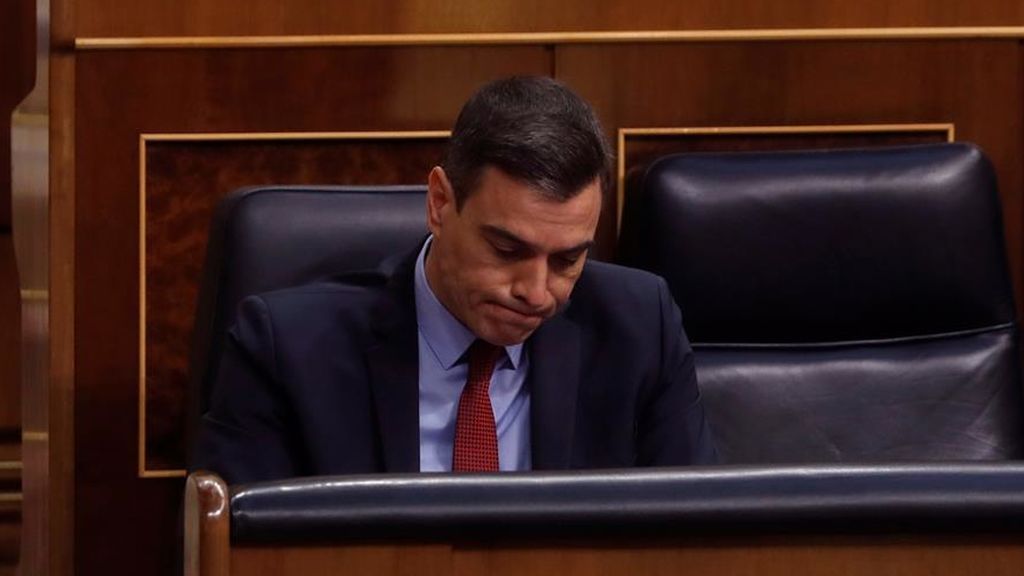 El presidente del Gobierno, Pedro Sánchez, en el banco azul El presidente del Gobierno, Pedro Sánchez, en el banco azul