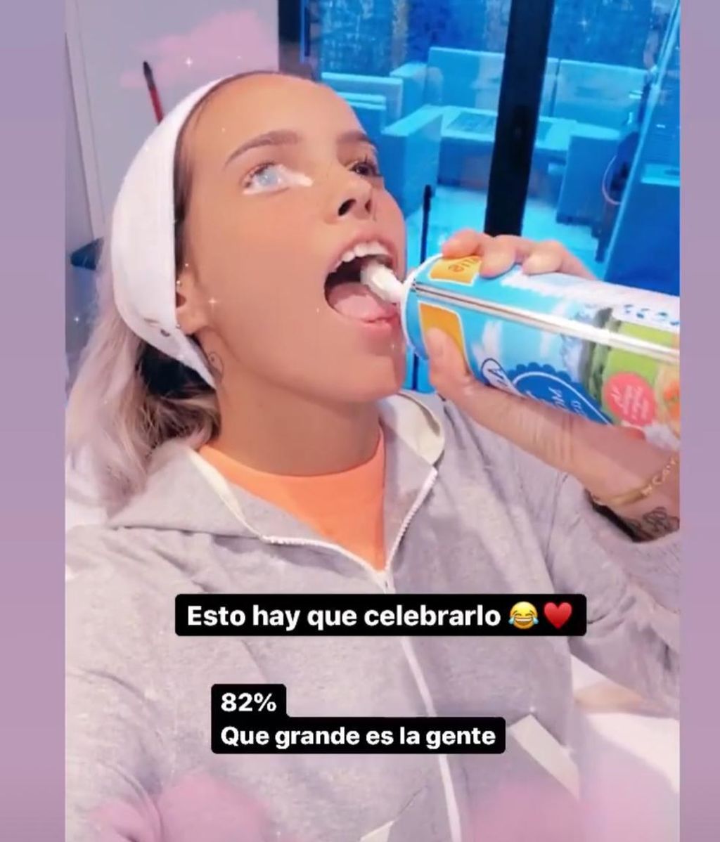 Gloria Camila, riéndose de Kiko.